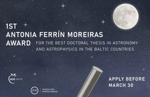 Apply for Antonia Ferrín Moreiras Award for the Best Doctoral Thesis in Astronomy and Astrophysics